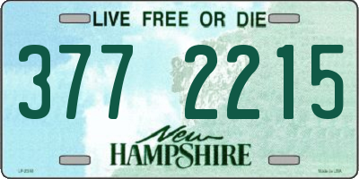 NH license plate 3772215
