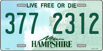 NH license plate 3772312