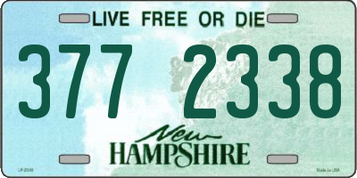 NH license plate 3772338