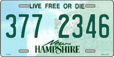 NH license plate 3772346