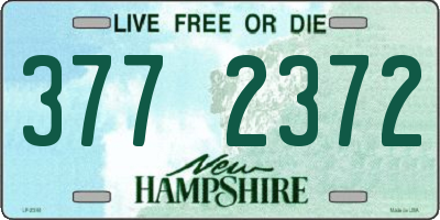 NH license plate 3772372