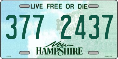 NH license plate 3772437