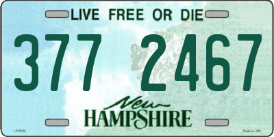 NH license plate 3772467
