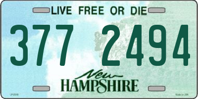 NH license plate 3772494