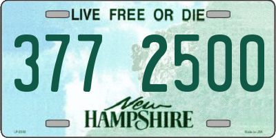 NH license plate 3772500
