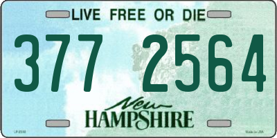 NH license plate 3772564