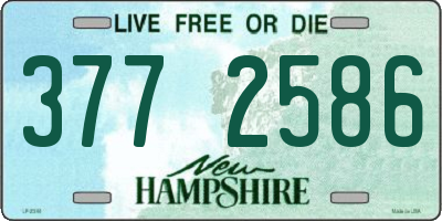 NH license plate 3772586