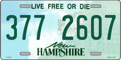 NH license plate 3772607