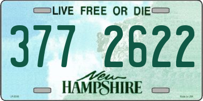 NH license plate 3772622