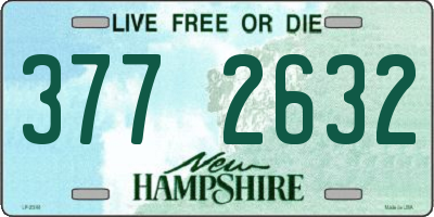 NH license plate 3772632