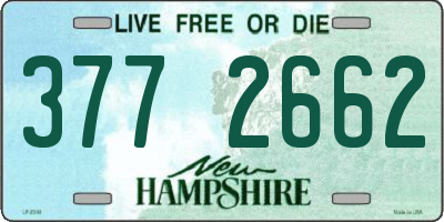 NH license plate 3772662