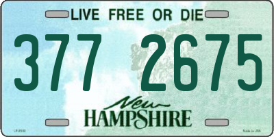 NH license plate 3772675