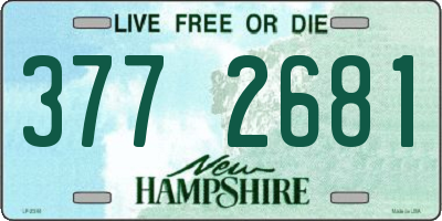 NH license plate 3772681