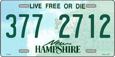 NH license plate 3772712