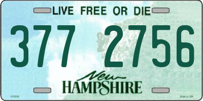 NH license plate 3772756