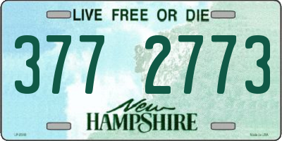 NH license plate 3772773