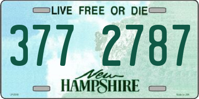 NH license plate 3772787