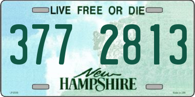 NH license plate 3772813
