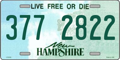 NH license plate 3772822