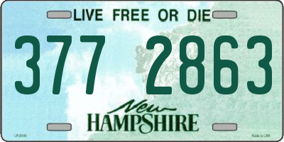 NH license plate 3772863