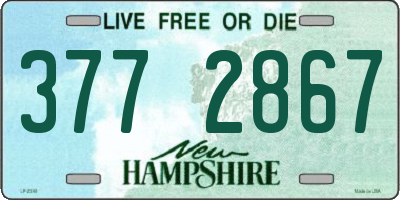 NH license plate 3772867