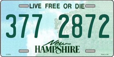 NH license plate 3772872