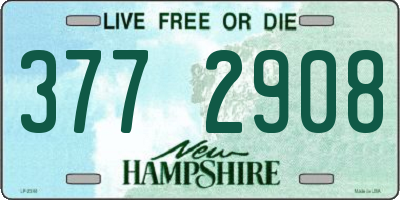 NH license plate 3772908