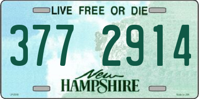 NH license plate 3772914