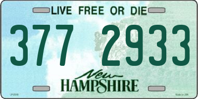 NH license plate 3772933