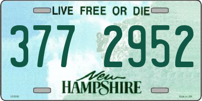 NH license plate 3772952