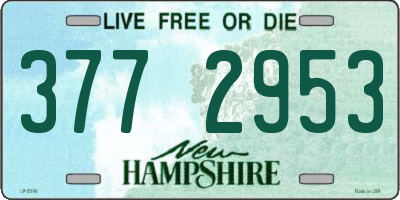 NH license plate 3772953