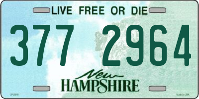 NH license plate 3772964