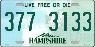 NH license plate 3773133