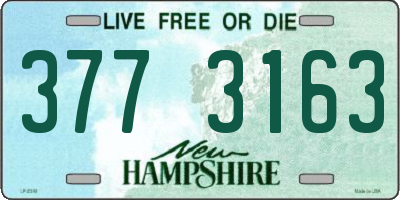 NH license plate 3773163