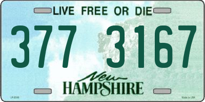 NH license plate 3773167