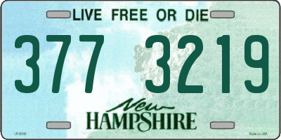 NH license plate 3773219