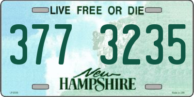 NH license plate 3773235