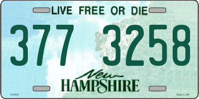 NH license plate 3773258