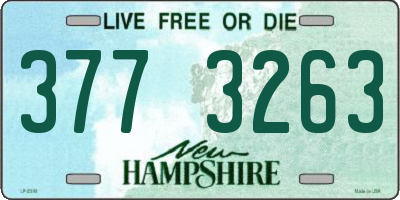 NH license plate 3773263