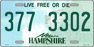 NH license plate 3773302