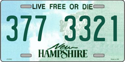 NH license plate 3773321