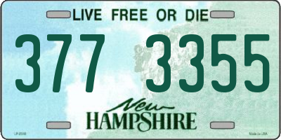 NH license plate 3773355
