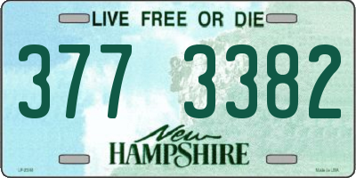 NH license plate 3773382