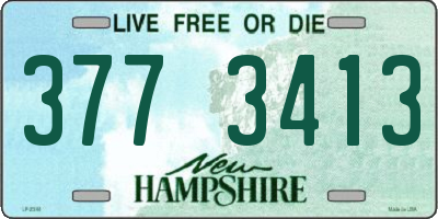 NH license plate 3773413