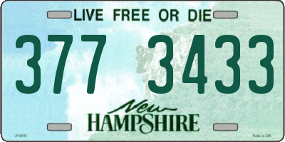 NH license plate 3773433