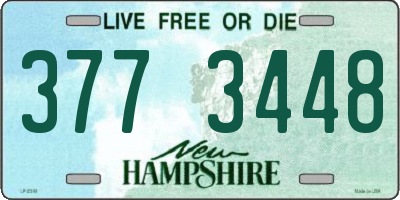 NH license plate 3773448