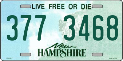 NH license plate 3773468