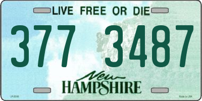 NH license plate 3773487