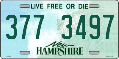 NH license plate 3773497