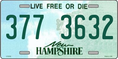 NH license plate 3773632